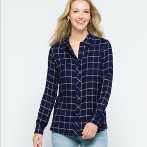 New Mello Day Amarah Super Soft Button Down Shirt Size XL